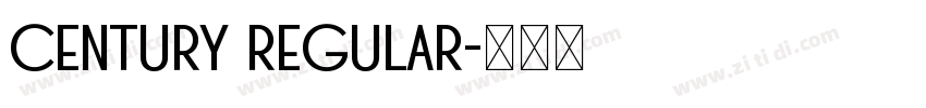 Century Regular字体转换